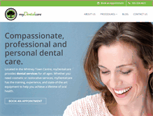 Tablet Screenshot of luvmydentalcare.com